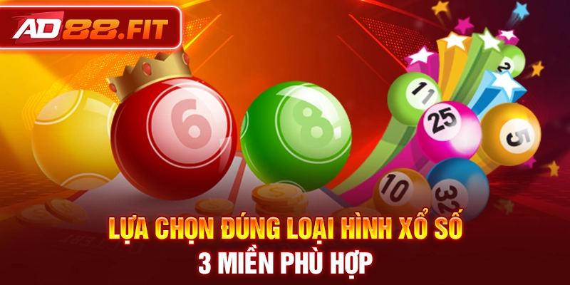 Lựa chọn đúng loại hình xổ số 3 miền phù hợp