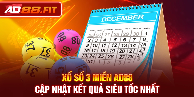 Xổ số 3 miền AD88 cập nhật kết quả siêu tốc nhất